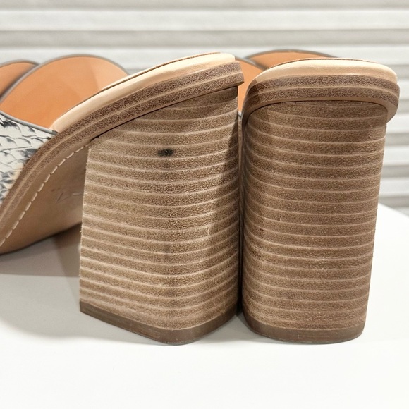 🌸MARC FISHER🌸 Barli 2 Square Toe Orange Crossover High Heel Sandals Size: 9M - Picture 11 of 12